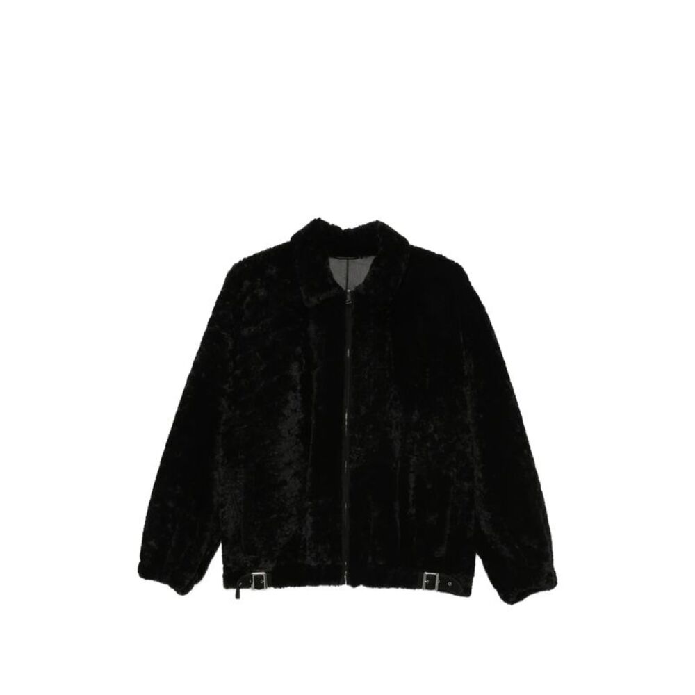 Simonetta Ravizza Black Jackets - Faux Fur & Shearling Jackets Women
